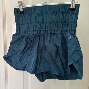 Stylish High Waist Teal Shorts